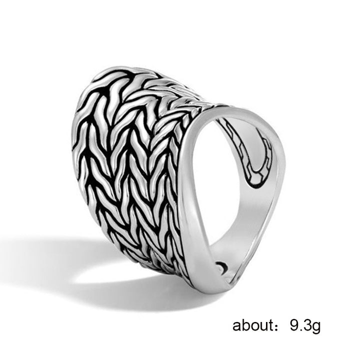 Retro exaggerated texture ring personality hip-hop style bracelet