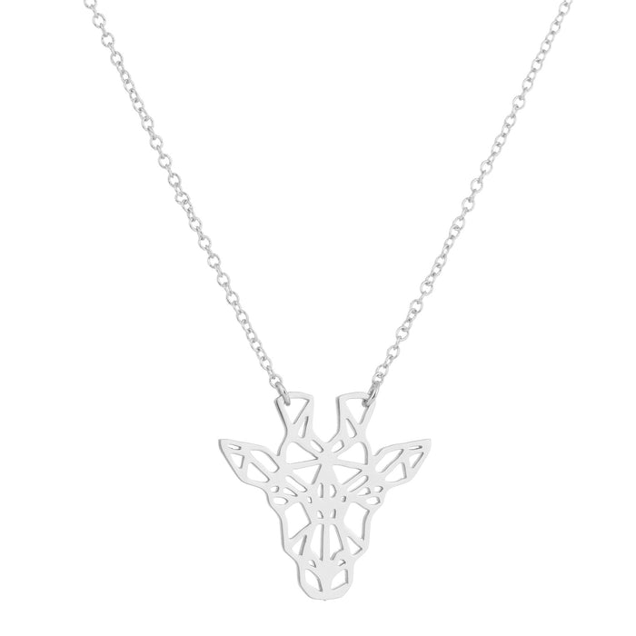 Origami animal wings flying bird necklace, geometric niche clavicle chain Yiwu wholesale