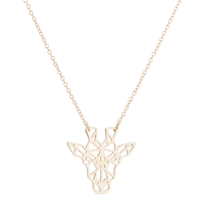 Origami animal wings flying bird necklace, geometric niche clavicle chain Yiwu wholesale