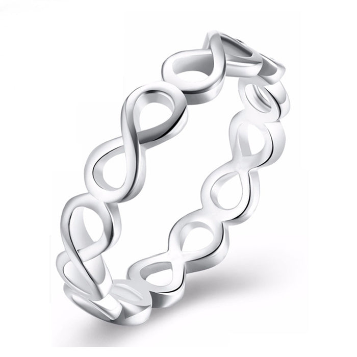 Simple hollow 8-shaped ring fashion ring accessories