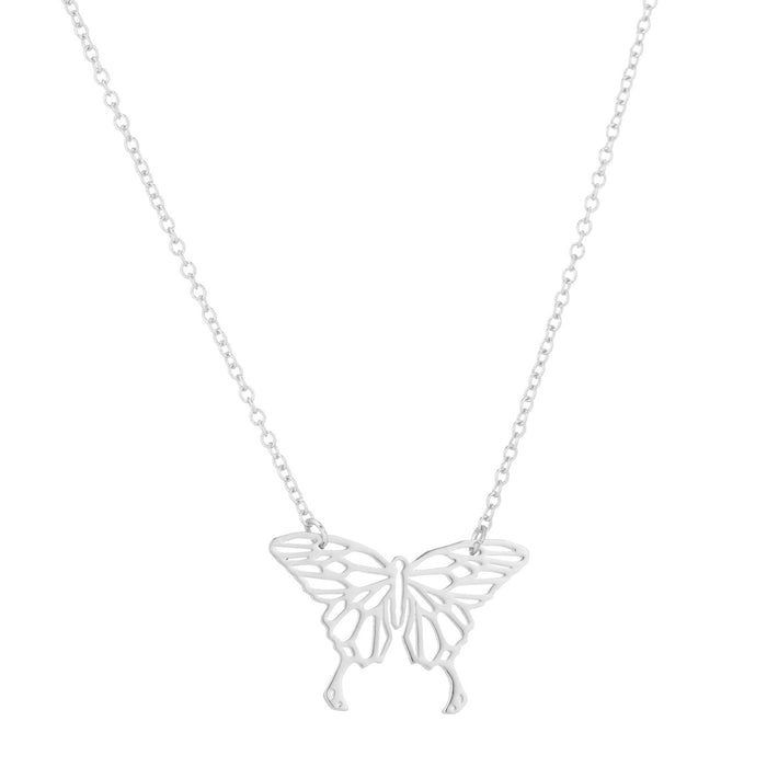 Cross-border butterfly pendant necklace, European and American style spring and summer new cold style jewelry in stock