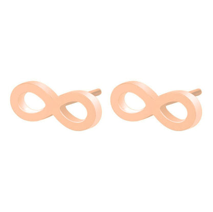 Infinity Symbol Hollow Stud Earrings - Sweet and Simple Geometric Jewelry