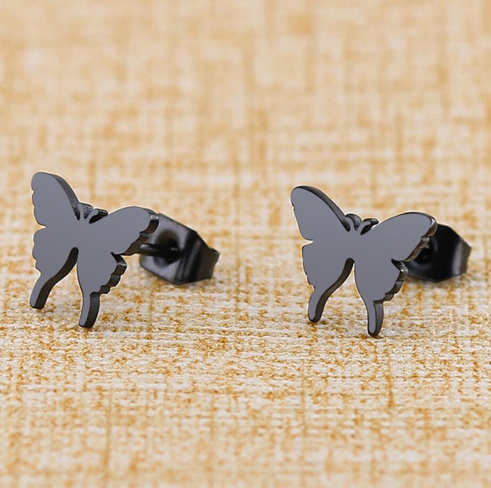 Pendientes de insectos, nuevos pendientes de mariposa con diseño de nicho femenino con personalidad de moda ins simple de estilo europeo y americano al por mayor