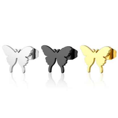 Insect earrings, European and American new simple ins fashion personality female niche design butterfly ear bone studs wholesale