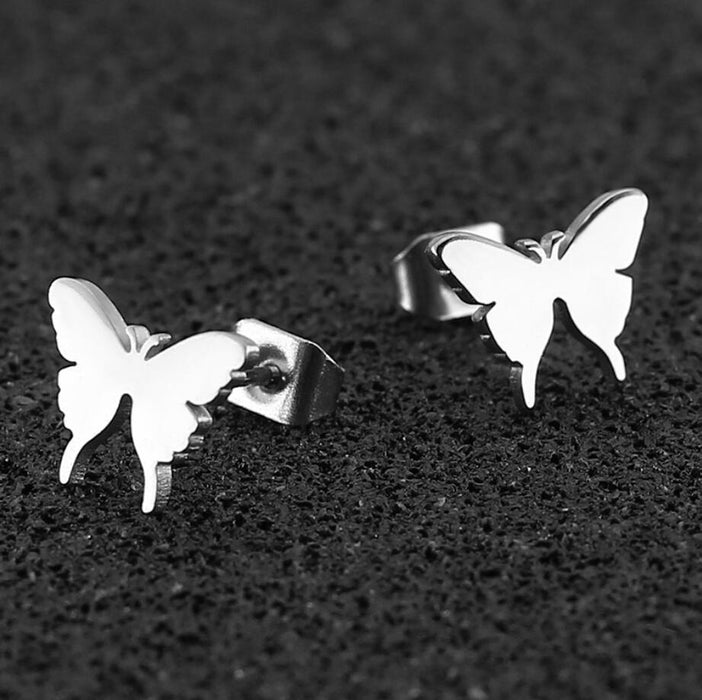 Pendientes de insectos, nuevos pendientes de mariposa con diseño de nicho femenino con personalidad de moda ins simple de estilo europeo y americano al por mayor