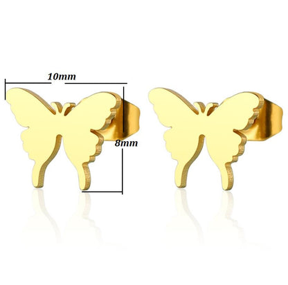 Insect earrings, European and American new simple ins fashion personality female niche design butterfly ear bone studs wholesale