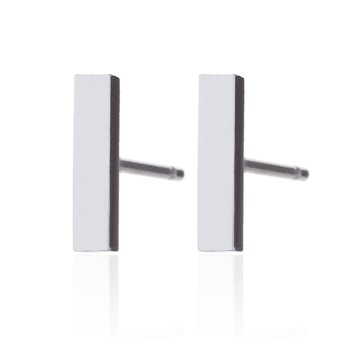 Bar Stainless Steel Earrings - Simple and Stylish Geometric Jewelry for Couples