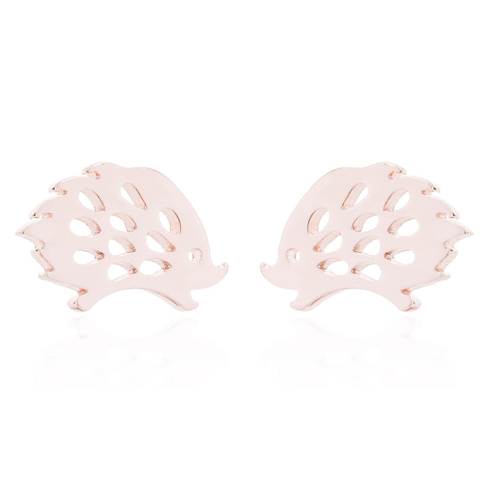 Hedgehog Stainless Steel Stud Earrings - Cute and Adorable Mini Animal Jewelry