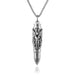 Necklaces Stainless Steel Double Dragon Sword Bullets Men Openable - wallojewerly 