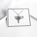 S925 Silver Crown Cross Necklace - wallojewerly 