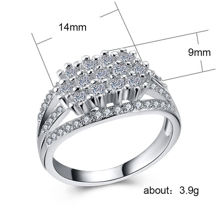 Gold-plated copper rose ring