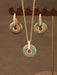 Wholesale painted daisy pattern necklace and earring sets - wallojewerly 