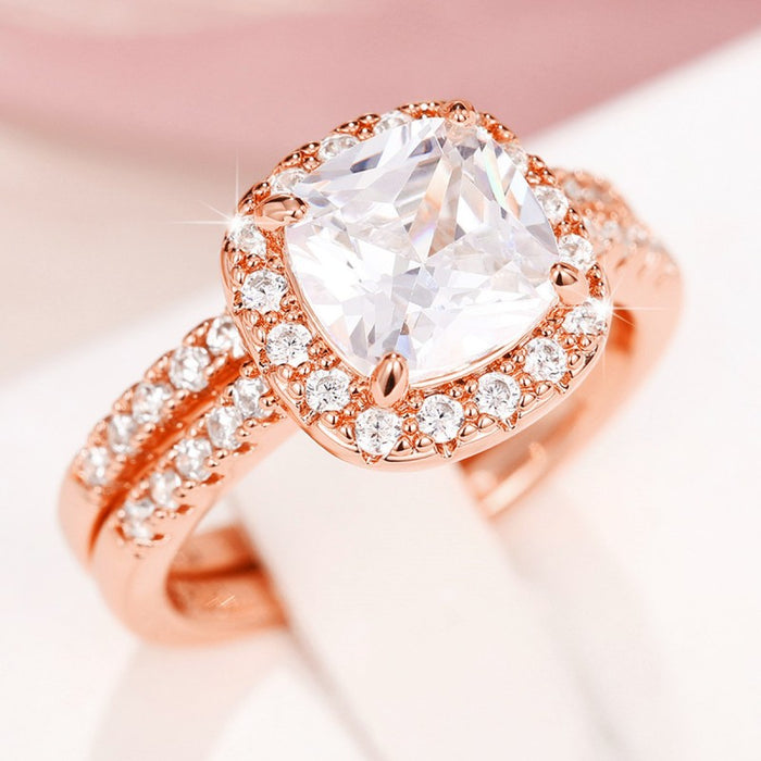 Zircon ring niche design fashion ring