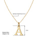 Gold alloy 26 English letter necklace - wallojewerly 