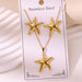 Wholesale 304 stainless steel hydraulic gold-plated earrings and necklace sets - wallojewerly 