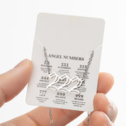 Angel Number Sweater Chain, Vintage 000-999 Stainless Steel Pendant Necklace Wholesale - wallojewerly 