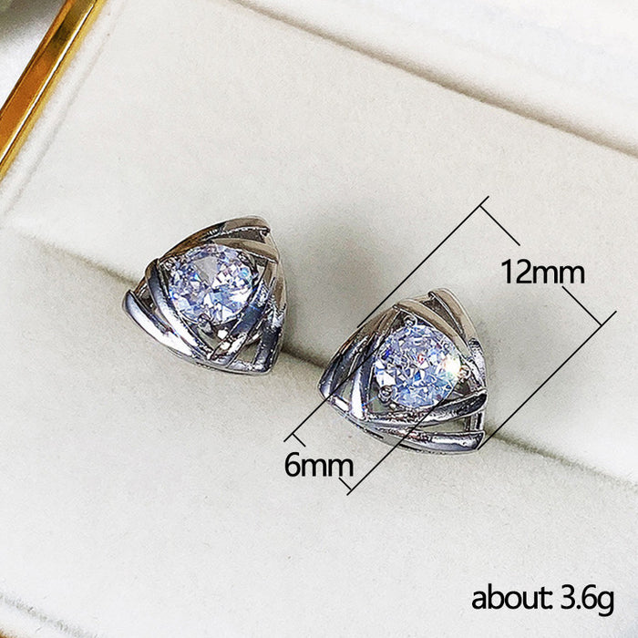 Heart shaped earrings for students women