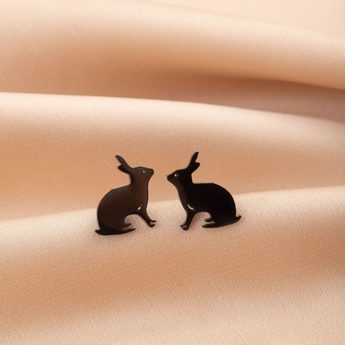 Rabbit Zodiac Stainless Steel Stud Earrings - Adorable and Playful Animal Jewelry