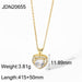 Stainless Steel Gold Plated Square Zirconia Necklace - wallojewerly 