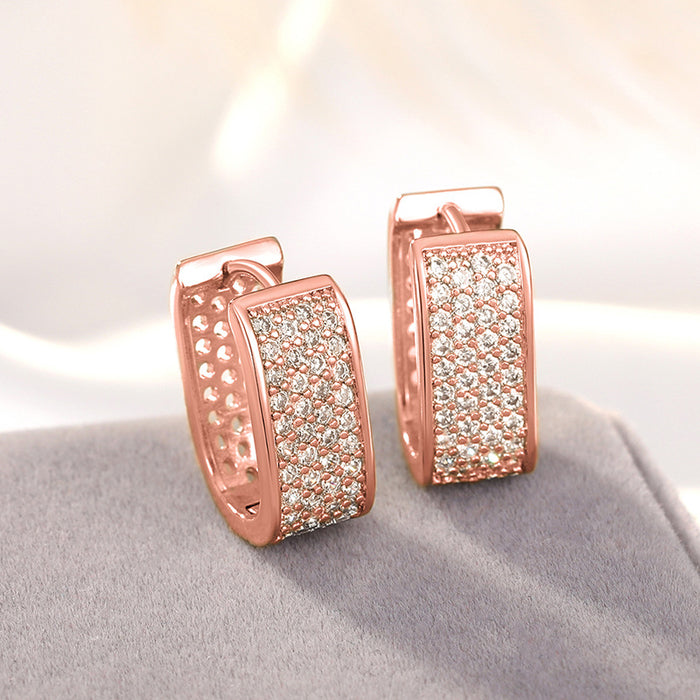 Sugar Cube Earrings European and American Palace Style Beautiful Princess Earrings