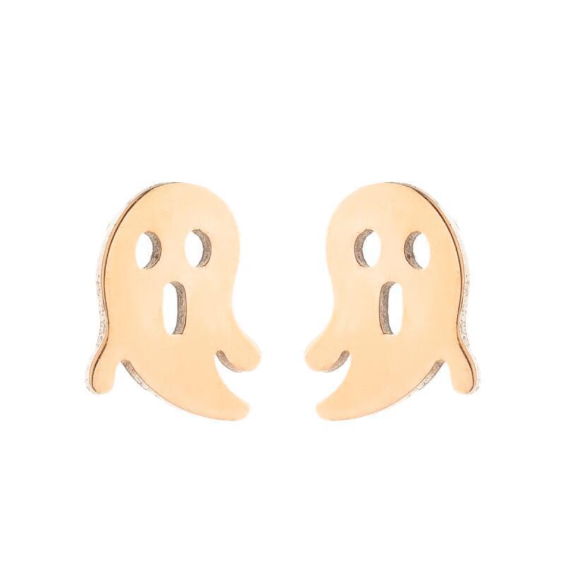 Halloween pumpkin skull earrings, European and American cross-border simple fashion ghost spider web earrings wholesale