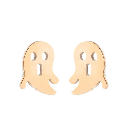 Halloween pumpkin skull earrings, European and American cross-border simple fashion ghost spider web earrings wholesale