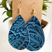 Creative Embossed Leather Earrings - High-Quality Vintage Earrings for Women - wallojewerly 