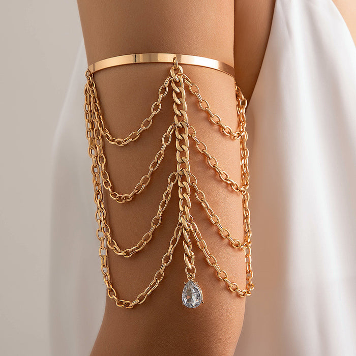 Butterfly Tassel Multi-Layer Bracelet - Fashionable Open Arm Chain