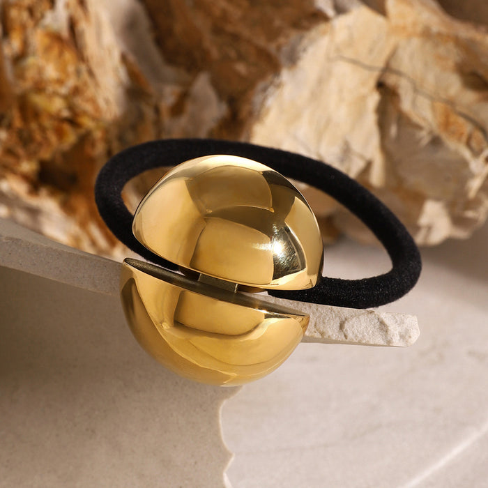 Stainless Steel Hair Tie - High-End Metal Elastic Band for Ponytails