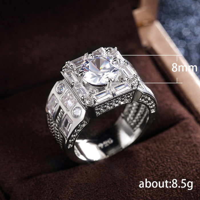 Domineering men's wedding ring personality wide version men and women ring