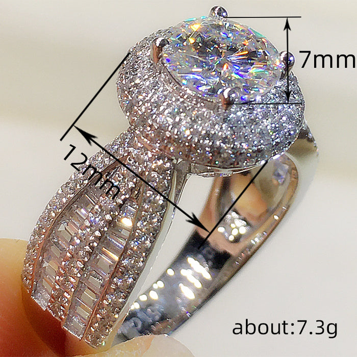 Luxury wedding index finger ring bridal ring