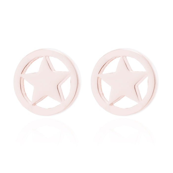 Black star and moon earrings, cross-border new stainless steel simple star and moon earrings personalized accessories wholesale