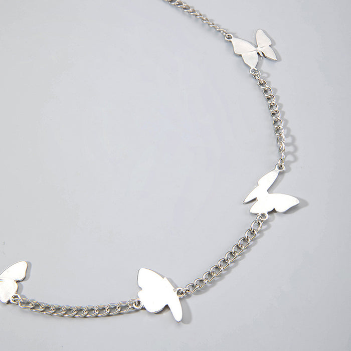 Butterfly cold style irregular personality creative waist chain