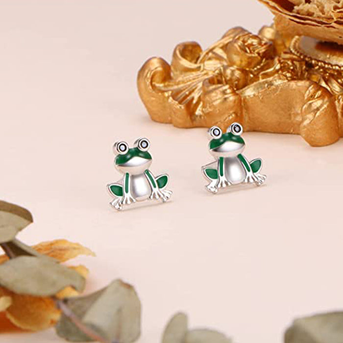 Little frog cute animal earrings