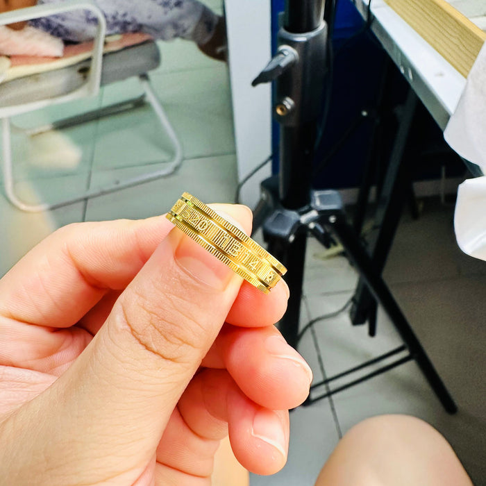 Wholesale imitation titanium steel gold couple rings