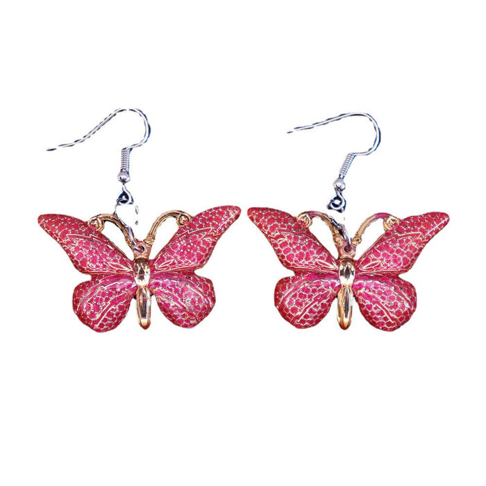 Colorful butterfly earrings - wallojewerly 