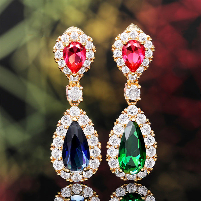 Baroque colored earrings