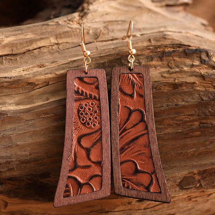 Bohemian Wooden Earrings