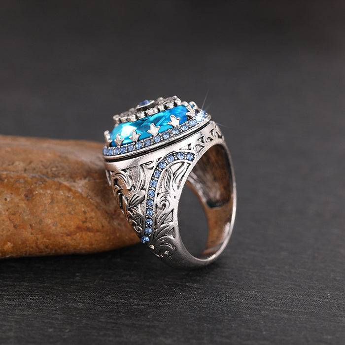 Bohemian retro ethnic style ring for women