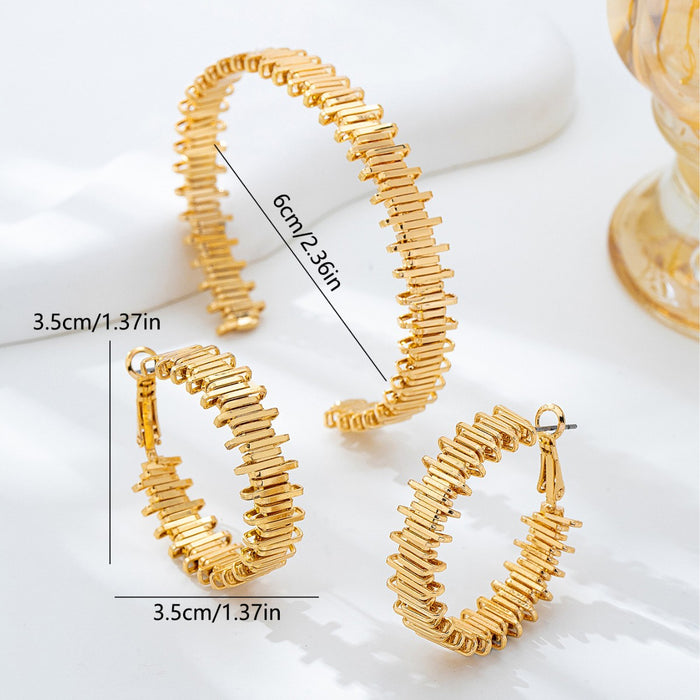 Wholesale gear pattern earring and bracelet sets - wallojewerly 
