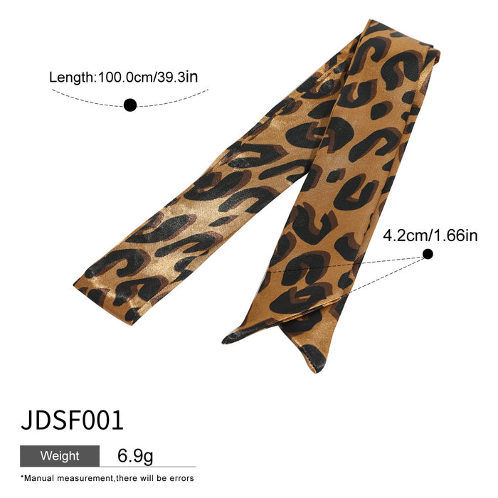 Leopard print scarf headband, fashionable hair accessories