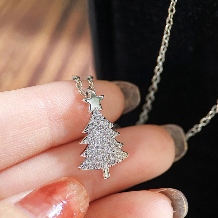 Christmas Bling Christmas Tree Necklace