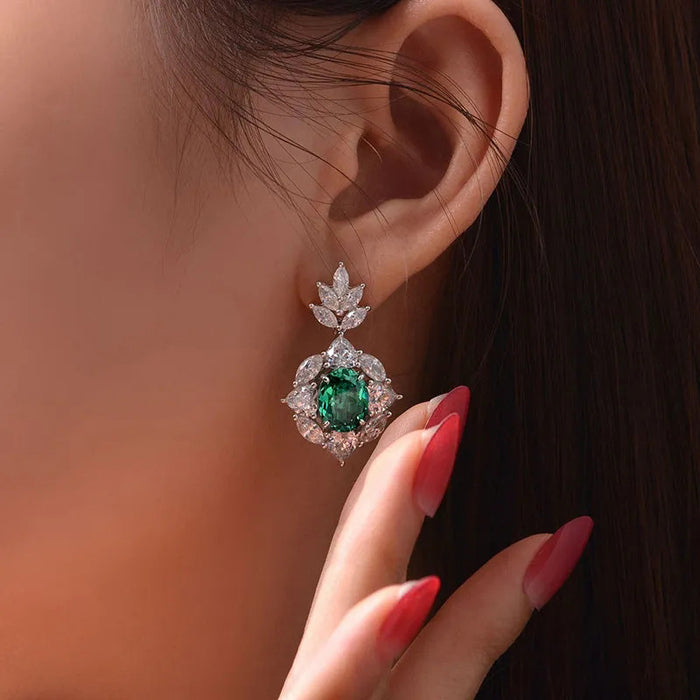 Vintage floral earrings