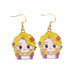 Cartoon Princess Earrings - wallojewerly 