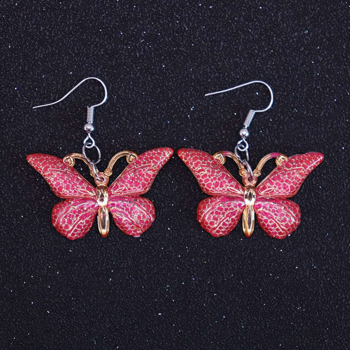 Colorful butterfly earrings