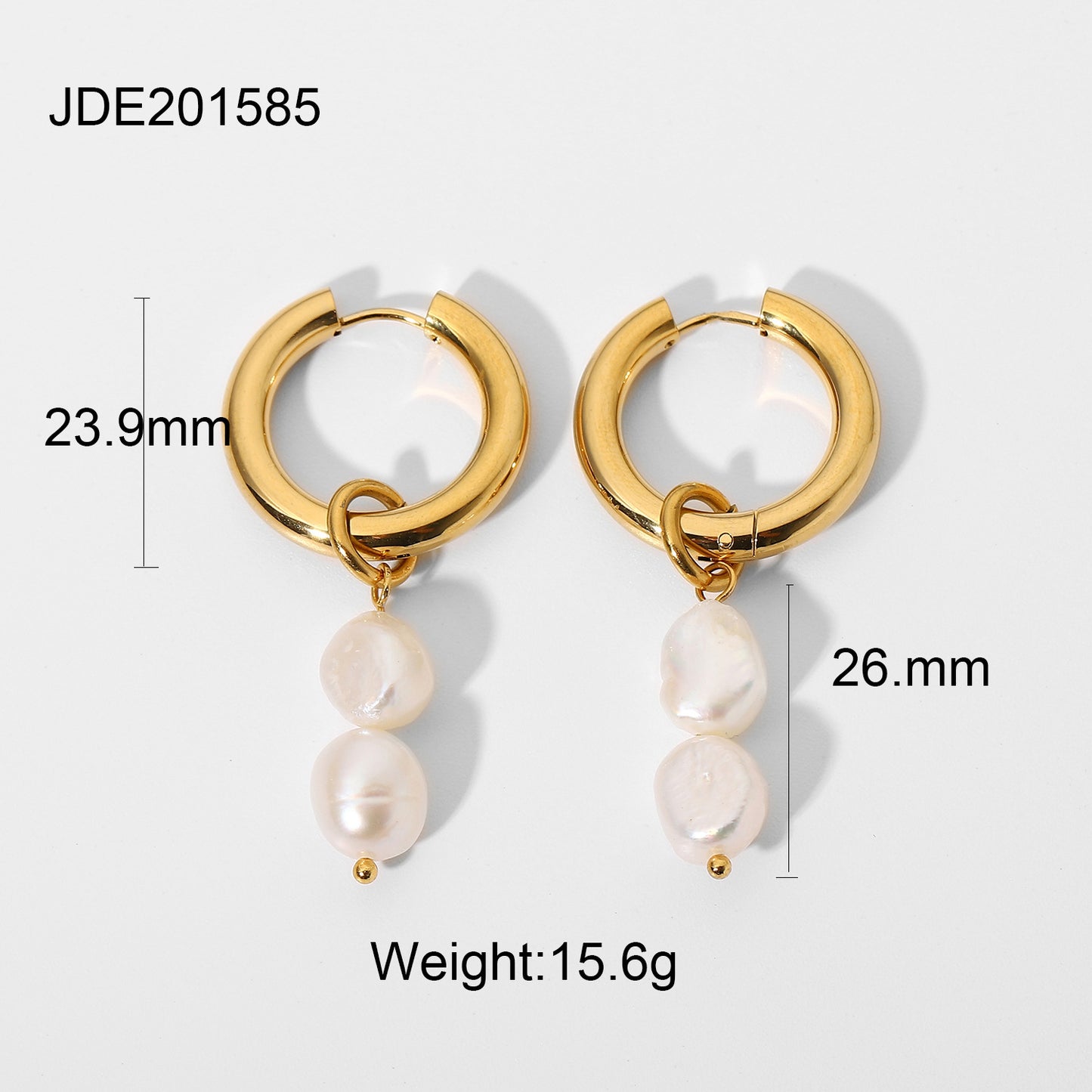 18K Gold Plated Stainless Steel Textured Heart Earrings - Unique Design Jewelry