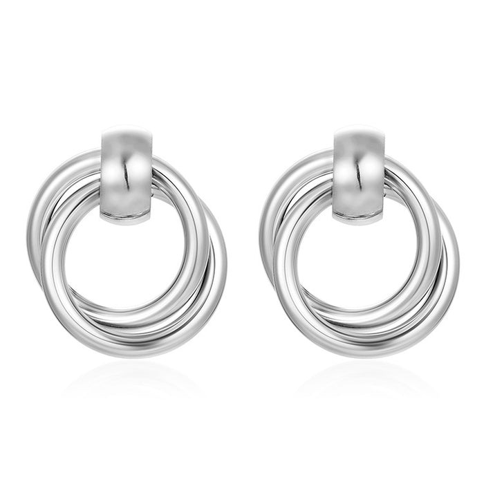 Geometric hoop earrings cool style earrings