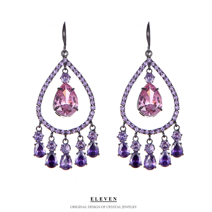Vintage Waterdrop Tassel Earrings - Exaggerated Long Dangle Jewelry for Women