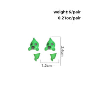 Wholesale Halloween Glow-in-the-Dark Ghost Earrings - Spooky Luminous Drop Earrings & Trendy Holiday Gift for Women - wallojewerly 