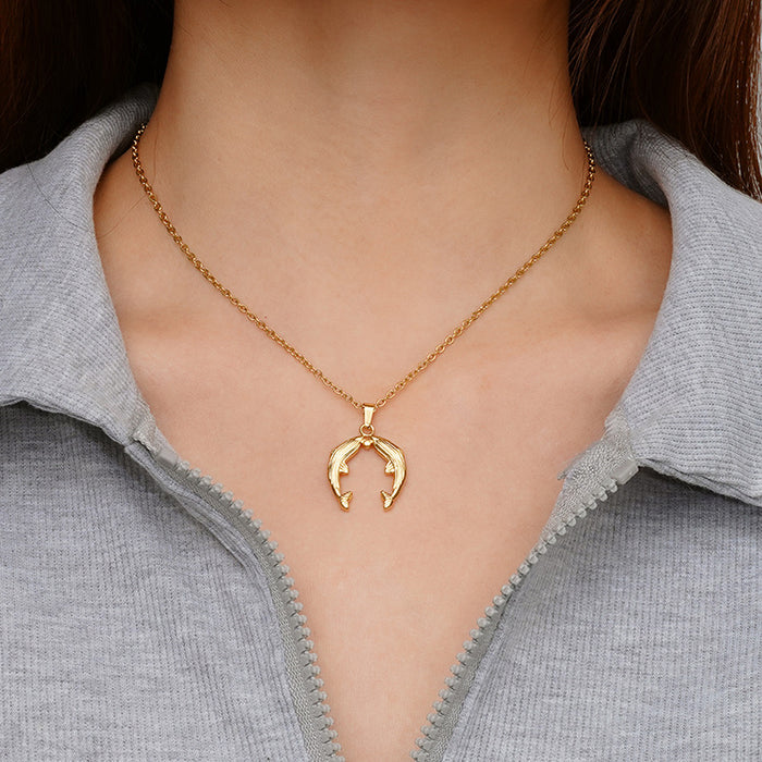 Autumn 18K necklace, high-end and fashionable new clavicle necklace